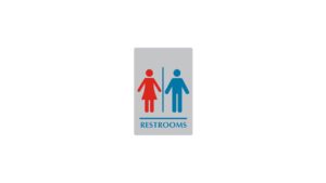 “RESTROOMS – FEMALE + MALE” – SIGN022 “RESTROOMS – FEMALE + MALE” - SIGN022