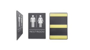 GREY ADA BRAILLE “UNISEX WASHROOM” SIGN – SIGN068U GREY ADA BRAILLE “UNISEX WASHROOM” SIGN - SIGN068U