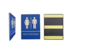 ADA BRAILLE “RESTROOMS – FEMALE + MALE” SIGN – SIGN029B ADA BRAILLE “RESTROOMS – FEMALE + MALE” SIGN - SIGN029B