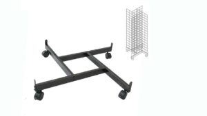 4 Way Grid Base With Casters Black 4 Way Grid Base With Casters Black