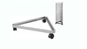 Triangle Base with Casters Chrome – 2501C Triangle Base with Casters Chrome - 2501C