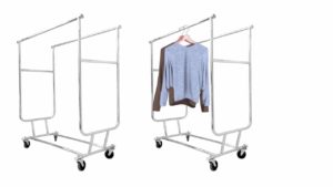 Double Collapsible Garment Rack – DDT-SR Double Collapsible Garment Rack - DDT-SR