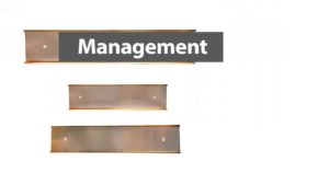 ROSE GOLD Wall mount Name Plate Holder – Office Business Sign Holder