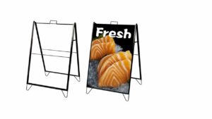 Light Duty Metal AFRAME072 – 24″W x 32″H – Sandwich Board Slide-in Sidewalk Signboard Outdoor Street Advertising Light Duty Metal AFRAME072 - 24"W x 32"H - Sandwich Board Slide-in Sidewalk Signboard Outdoor Street Advertising