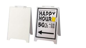 PVC A-Board SA-Board059 - 32"W x 48"H - SANDWICH BOARD HEAVY DUTY SIGNBOARD FOR OUTDOOR ADVERTISING