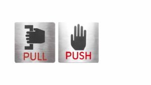 “PUSH” SIGN & “PULL” SIGN – RED “PUSH” SIGN & "PULL" SIGN - RED