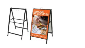 Square Tubing Metal AFRAME1013 – 24”W X 36”H – Sandwich Board Heavy Duty Slide-in Sidewalk Signboard Street Advertising Square Tubing Metal AFRAME1013 – 24”W X 36”H - Sandwich Board Heavy Duty Slide-in Sidewalk Signboard Street Advertising