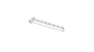 Hardware for Outrigger: 8-Cube Rectangular Hangrail Hardware for Outrigger: 8-Cube Rectangular Hangrail