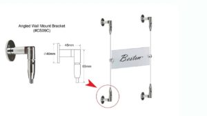 WALL TO WALL (ANGLED WALL MOUNT BRACKET) – CS09C WALL TO WALL (ANGLED WALL MOUNT BRACKET) - CS09C