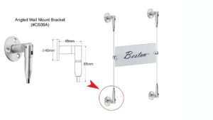 WALL TO WALL (ANGLED WALL MOUNT BRACKET) – CS09A WALL TO WALL (ANGLED WALL MOUNT BRACKET) - CS09A