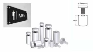 BRUSHED ALUMINUM FINISH STANDOFFS BRUSHED ALUMINUM FINISH STANDOFFS