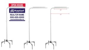 METAL LAWN SIGN POST - LP001
