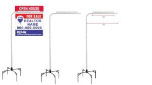 Metal Lawn Sign Post – LP001 Metal Lawn Sign Post - LP001