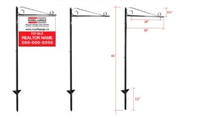 METAL LAWN SIGN POST – LP008 METAL LAWN SIGN POST - LP008
