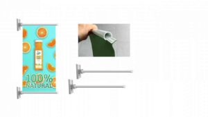INDOOR PROJECTING PVC BANNER HANGER – PT007 INDOOR PROJECTING PVC BANNER HANGER - PT007