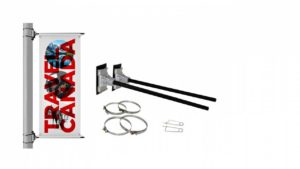 METAL BOULEVARD ADJUSTABLE WALL COMMERCIAL FLAG BRACKET - SP029