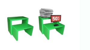 Display Tables Green – WR-001G Display Tables Green - WR-001G