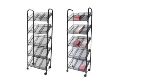 Metal Mesh Baskets Shelving With Dividers – A43C Metal Mesh Baskets Shelving With Dividers - A43C