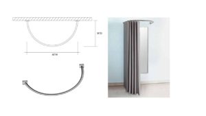 Fitting Room Railing – Curve Fitting Room Railing - Curve
