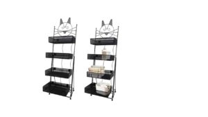 4 Tier Metal Mesh Baskets Shelf - A94B