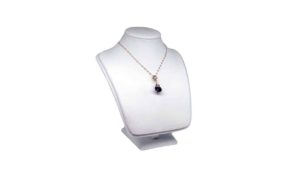 LEATHERETTE NECKLACE FORM WHITE 9″H – JN-905WL LEATHERETTE NECKLACE FORM WHITE 9"H - JN-905WL