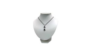 LEATHERETTE NECKLACE FORM WHITE 8″H – JN-8WL LEATHERETTE NECKLACE FORM WHITE 8"H - JN-8WL