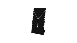 Acrylic Necklace Display Black 7½”H- JN-7BP Acrylic Necklace Display Black 7½"H- JN-7BP