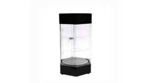 24”H Electronic Locking Hexagonal Showcase – JBOX23 24”H Electronic Locking Hexagonal Showcase - JBOX23