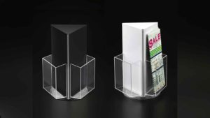 Countertop 3-Pocket Acrylic Literature Spinner – CTS0228 Countertop 3-Pocket Acrylic Literature Spinner - CTS0228