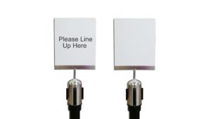 Non-Frame Sign Holder for Stanchions Non-Frame Sign Holder for Stanchions