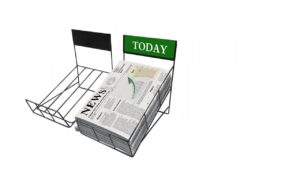Countertop Newspaper Rack - NDR001