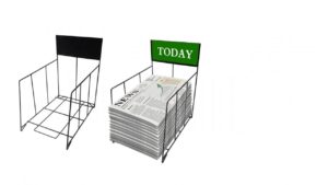 Countertop Newspaper Rack - NDR002