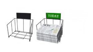 Countertop Newspaper Rack – NDR003 Countertop Newspaper Rack - NDR003
