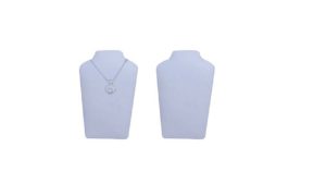6″H Necklace Easel -LEATHERETTE NECKLACE EASEL WHITE 6″H – JN4WL 6"H Necklace Easel -LEATHERETTE NECKLACE EASEL WHITE 6"H - JN4WL
