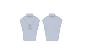 VELVET NECKLACE & EARRING STANDS WHITE 5″H – JNE-5WV VELVET NECKLACE & EARRING STANDS WHITE 5"H - JNE-5WV