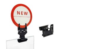 Metal Sign Clip Holder Black - MT001B