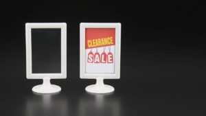 Countertop Sign Holder WHITE – CTS0222W Countertop Sign Holder WHITE - CTS0222W