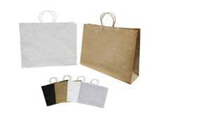 Twisted Paper Handle bags – 15½” Twisted Paper Handle bags - 15½''