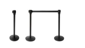 4-Way Stanchion Post – Black 4-Way Stanchion Post - Black