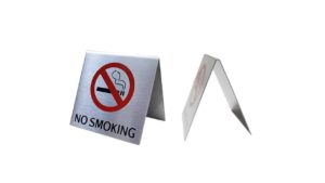 “NO SMOKING” COUNTERTOP TENT SIGN – SIGN041CT "NO SMOKING" COUNTERTOP TENT SIGN - SIGN041CT