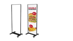 ROLLING FLOOR SIGN HOLDERS – BH-64 ROLLING FLOOR SIGN HOLDERS - BH-64
