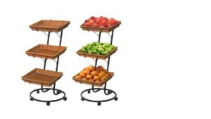 GROCERY WICKER BASKET STAND – GWBS020 GROCERY WICKER BASKET STAND - GWBS020