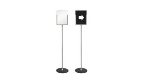 LETTER SIZE SIGN STAND SILVER- FSH004PS
