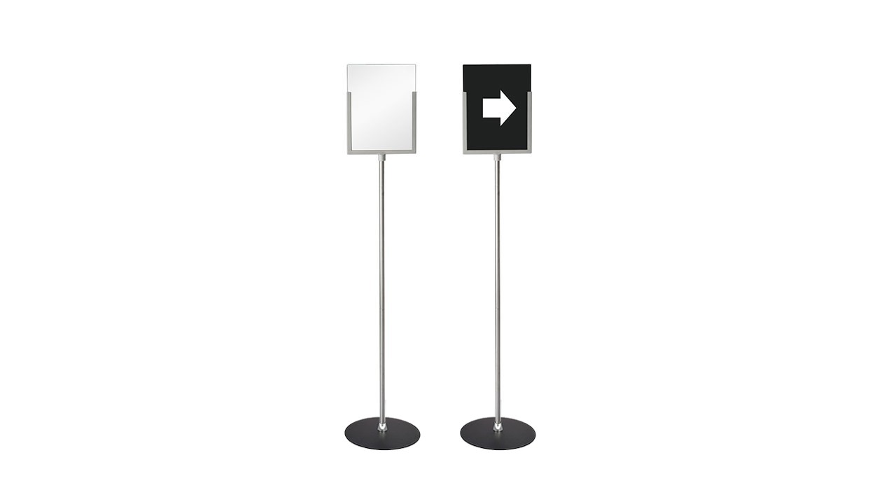 LETTER SIZE SIGN STAND SILVER- FSH004PS