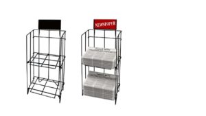NEWSPAPER STAND 2 TIER HOLDER - NS002