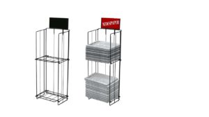 NEWSPAPER STAND 2 TIER HOLDER - NS003