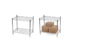 2 Tier Wire Cart – WS1830C 2 Tier Wire Cart - WS1830C