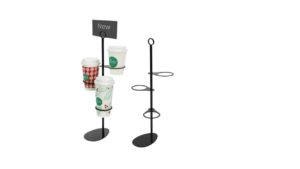 COUNTERTOP TAKE-OUT CUP DISPLAY RACK – CR003 COUNTERTOP TAKE-OUT CUP DISPLAY RACK - CR003