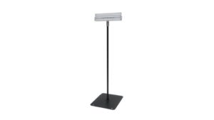Centre Stem Sign Holder Silver - SC069B
