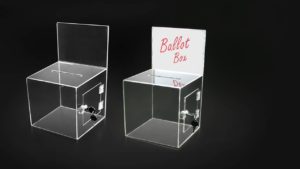 Clear Ballot Box With Lock 8″ – BBOX008 Clear Ballot Box With Lock 8" - BBOX008